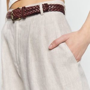 The Reformation Mason Linen Pants NWT